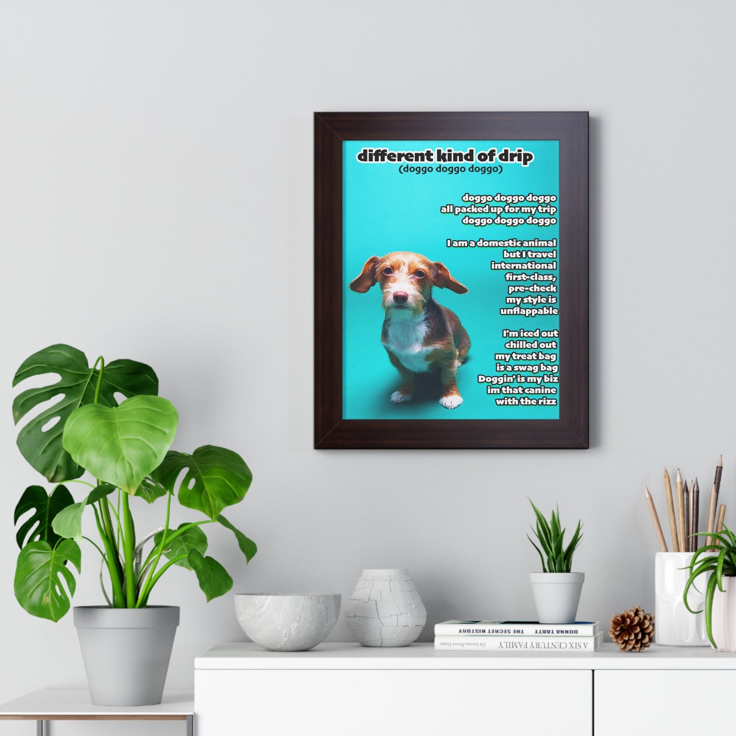 Personalized Pet Portrait with lyrics to your custom song